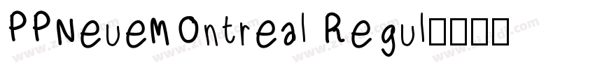 PPNeueMOntreal Regul字体转换